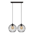 Lámpara colgante MERCURE 2xE27/15W/230V