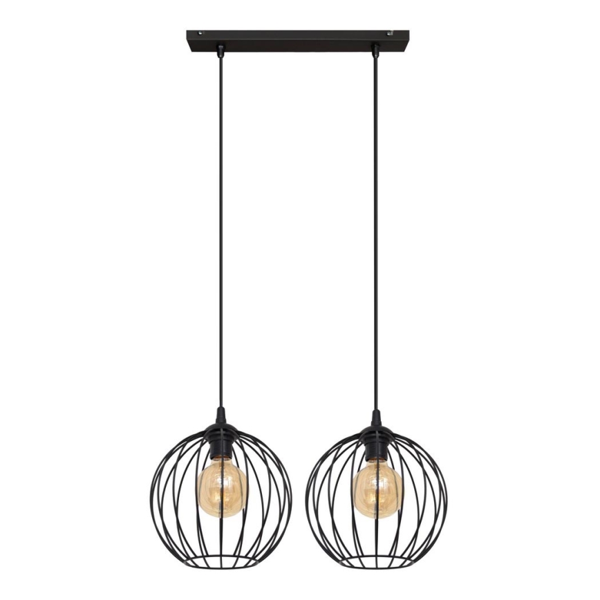 Lámpara colgante MERCURE 2xE27/15W/230V