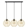 Lámpara colgante MERCURE 3xE27/15W/230V dorado/negro