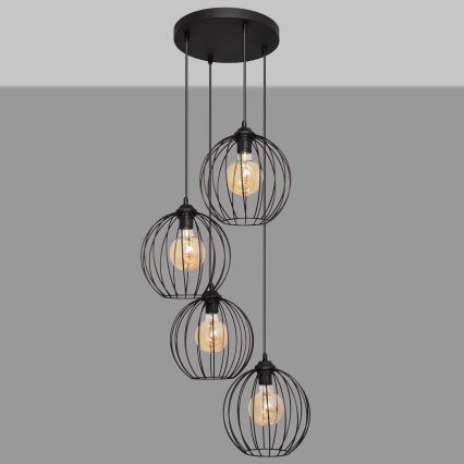 Lámpara colgante MERCURE 4xE27/15W/230V