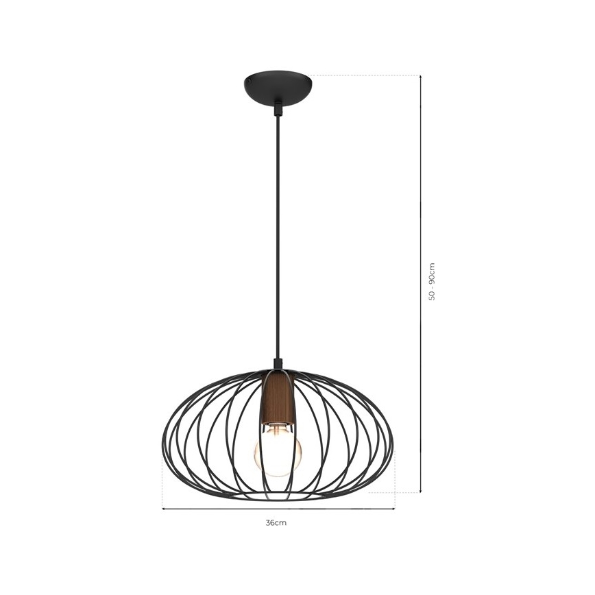 Lámpara colgante MERIDIANO 1xE27/60W/230V