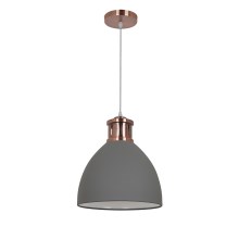 Lámpara colgante METAL 1xE27/15W/230V cobre/gris