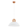 Lámpara colgante MIGOT 1xE27/15W/230V beige/dorado
