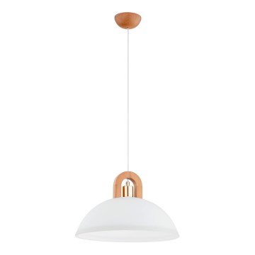 Lámpara colgante MIGOT 1xE27/15W/230V beige/dorado