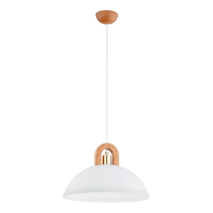 Lámpara colgante MIGOT 1xE27/15W/230V beige/dorado