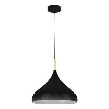 Lámpara colgante MIKO 1xE27/60W/230V diá. 32 cm negro