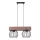 Lámpara colgante MILAN 2xE27/60W/230V madera