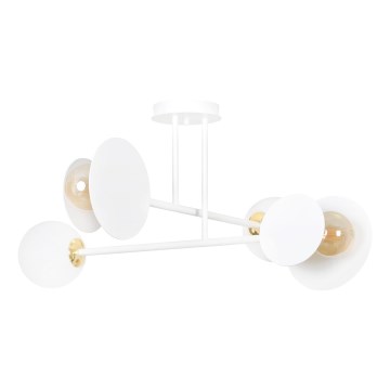 Lámpara colgante MINERVA 2xE27/15W + 2xE14/10W/230V blanco