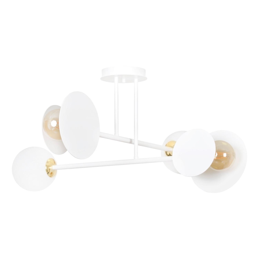 Lámpara colgante MINERVA 2xE27/15W + 2xE14/10W/230V blanco