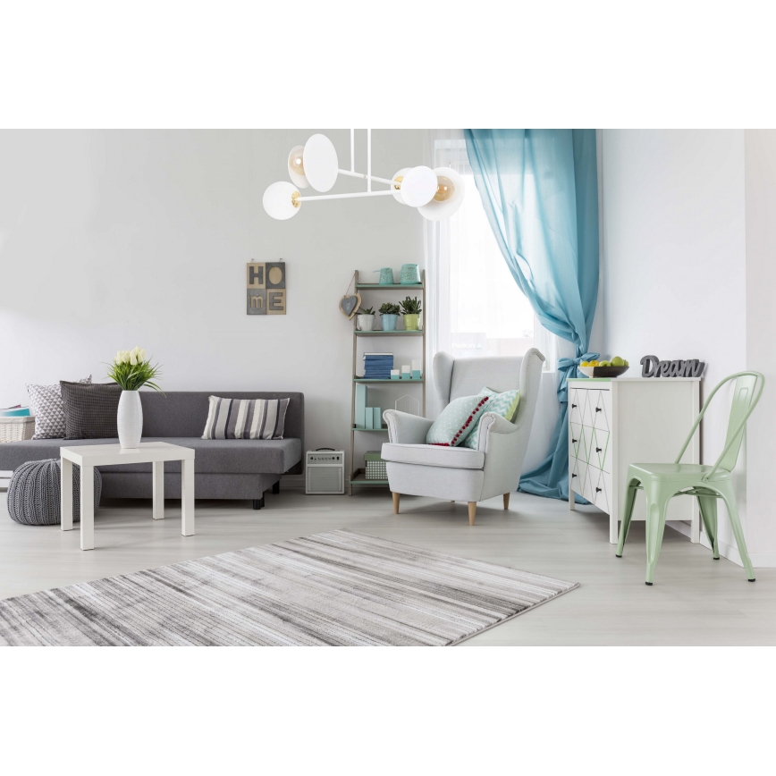 Lámpara colgante MINERVA 2xE27/15W + 2xE14/10W/230V blanco