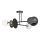 Lámpara colgante MINERVA 2xE27/15W + 2xE14/10W/230V negro