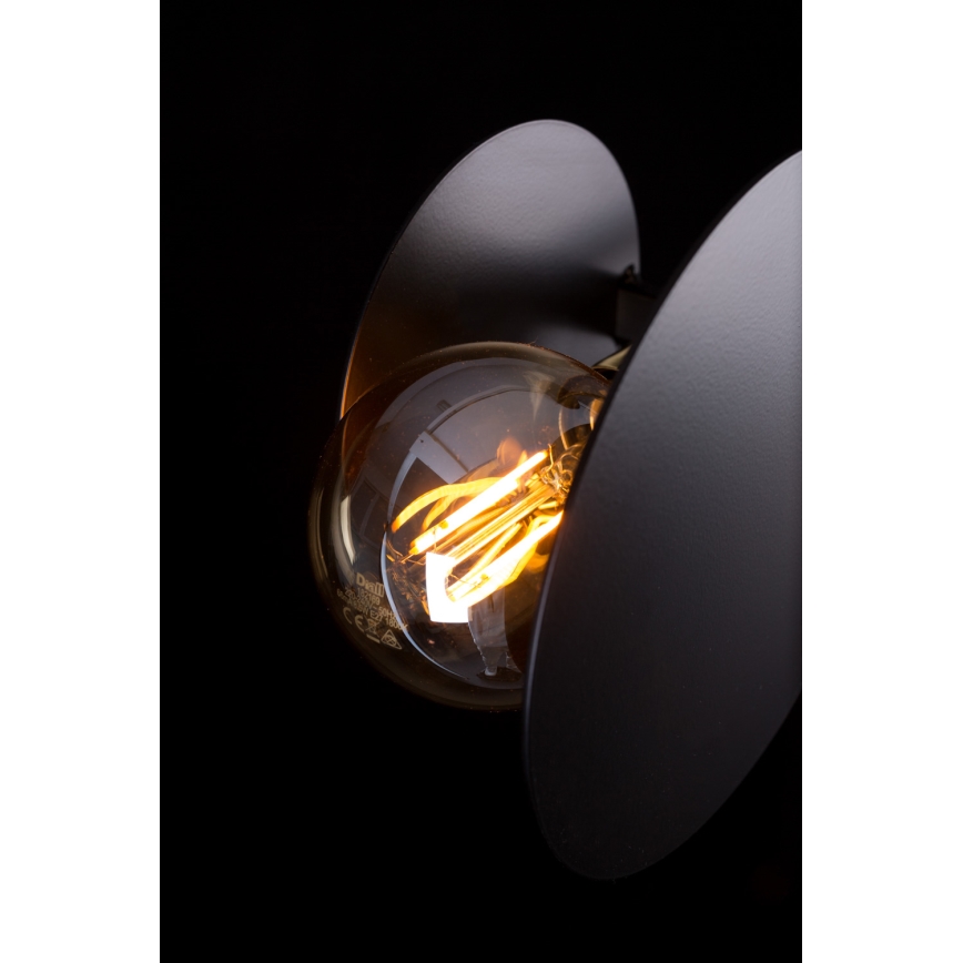 Lámpara colgante MINERVA 2xE27/15W + 2xE14/10W/230V negro