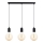 Lámpara colgante MIROS 3xE27/60W/230V negro