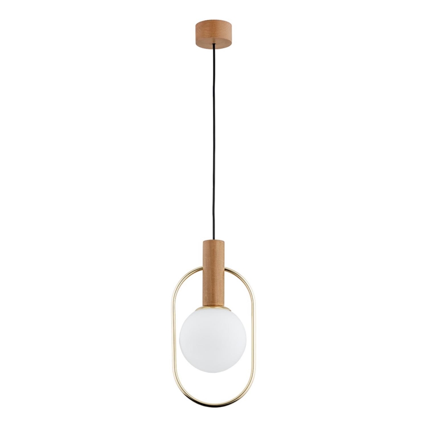 Lámpara colgante MODI 1xE14/10W/230V dorado/beige