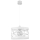 Lámpara colgante MODUL FREZ 1xE27/60W/230V diá. 30 cm blanco