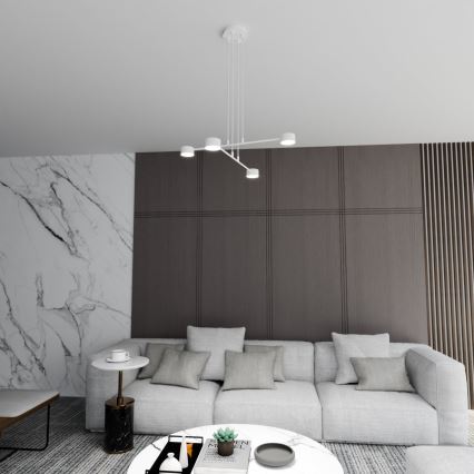 Lámpara colgante MODUS 4xGX53/10W/230V blanco