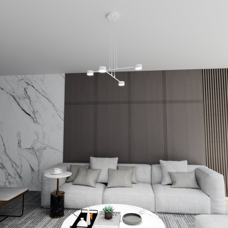 Lámpara colgante MODUS 4xGX53/10W/230V blanco