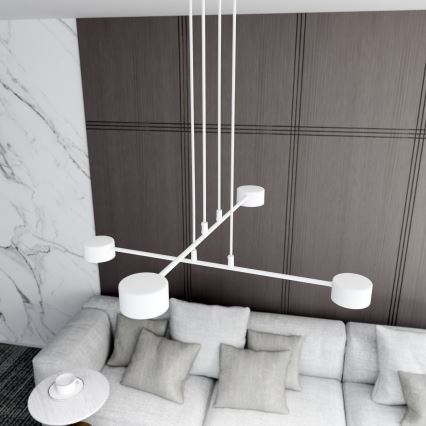 Lámpara colgante MODUS 4xGX53/10W/230V blanco