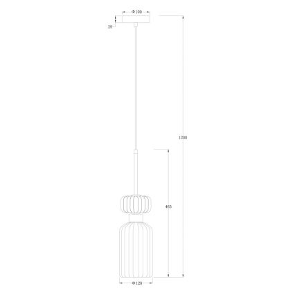 Lámpara colgante MOLLY 1xE14/40W/230V diá. 12 cm dorado/rosa/azul