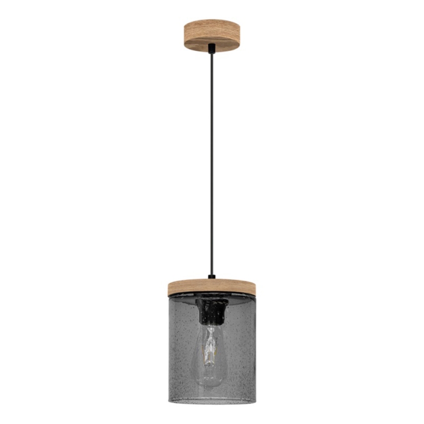 Lámpara colgante MONSUN 1xE27/60W/230V pino