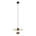 Lámpara colgante MONTANA 1xE27/15W/230V diá. 30 cm dorado/negro