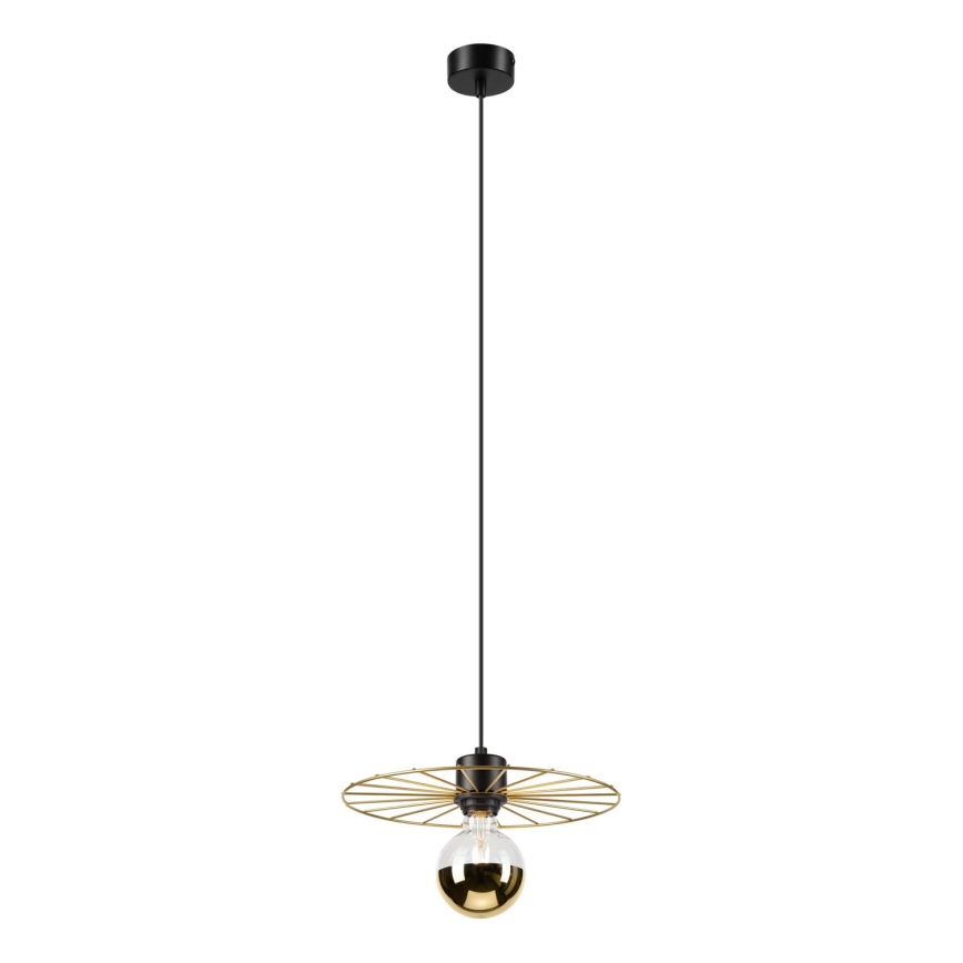 Lámpara colgante MONTANA 1xE27/15W/230V diá. 30 cm dorado/negro