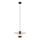 Lámpara colgante MONTANA 1xE27/15W/230V diá. 30 cm dorado/negro
