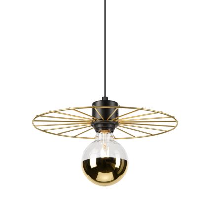 Lámpara colgante MONTANA 1xE27/15W/230V diá. 30 cm dorado/negro