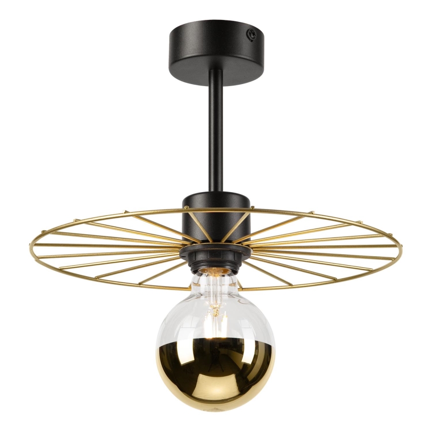 Lámpara colgante MONTANA 1xE27/15W/230V diá. 30 cm dorado/negro