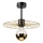Lámpara colgante MONTANA 1xE27/15W/230V diá. 30 cm dorado/negro