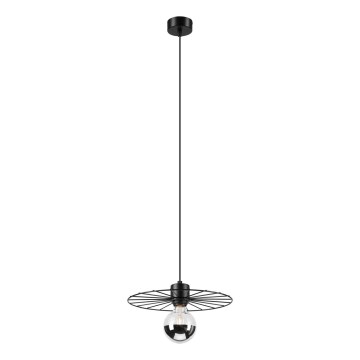 Lámpara colgante MONTANA 1xE27/15W/230V diá. 30 cm negro