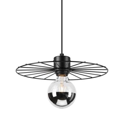 Lámpara colgante MONTANA 1xE27/15W/230V diá. 30 cm negro