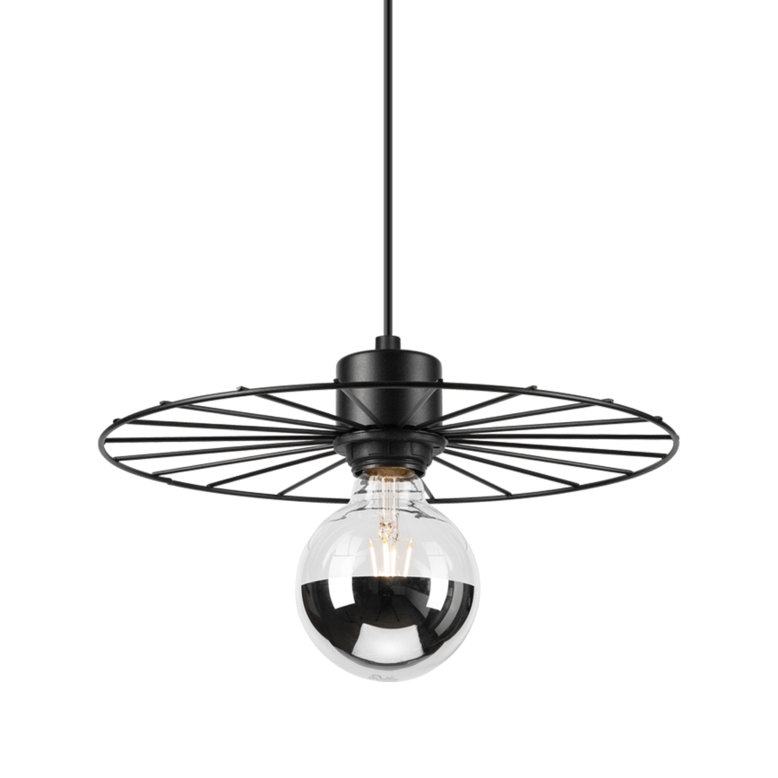 Lámpara colgante MONTANA 1xE27/15W/230V diá. 30 cm negro