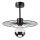 Lámpara colgante MONTANA 1xE27/15W/230V diá. 30 cm negro
