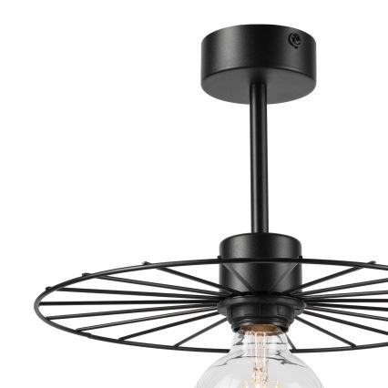 Lámpara colgante MONTANA 1xE27/15W/230V diá. 30 cm negro