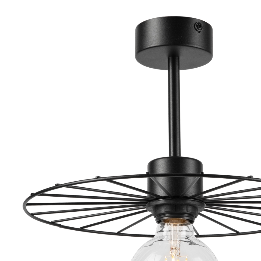 Lámpara colgante MONTANA 1xE27/15W/230V diá. 30 cm negro