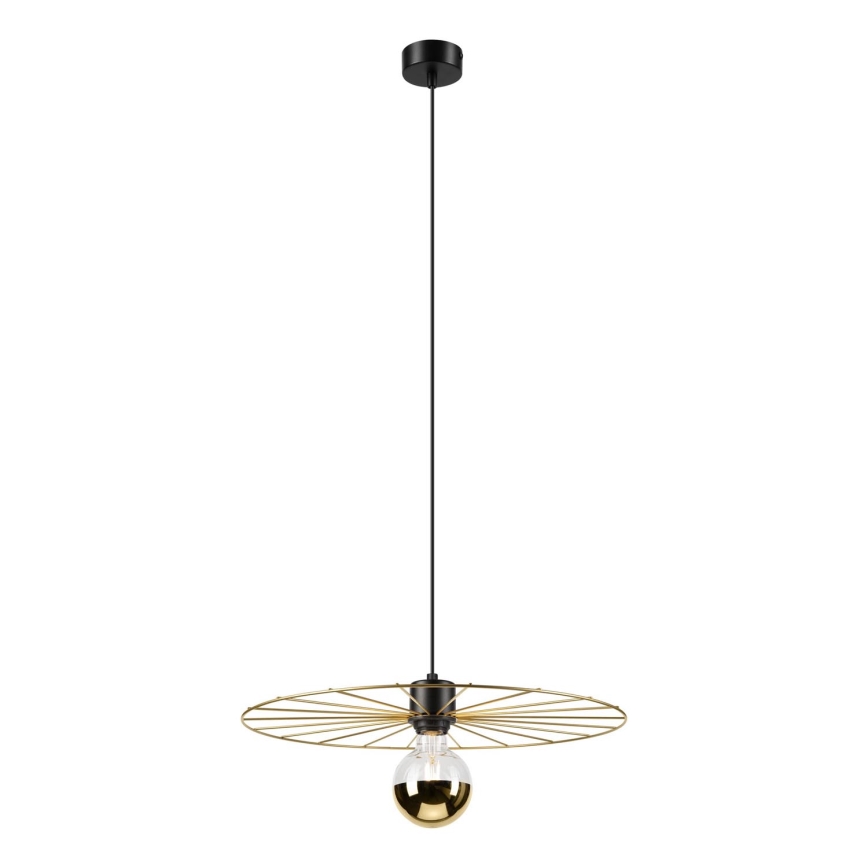Lámpara colgante MONTANA 1xE27/15W/230V diá. 45 cm dorado/negro