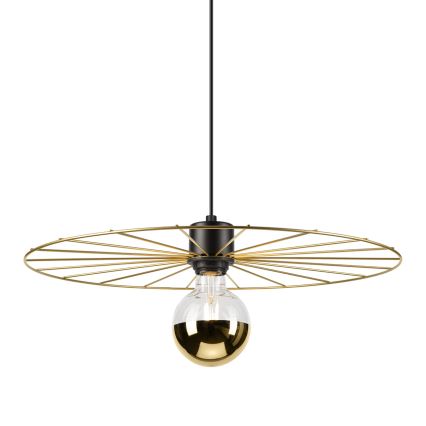 Lámpara colgante MONTANA 1xE27/15W/230V diá. 45 cm dorado/negro