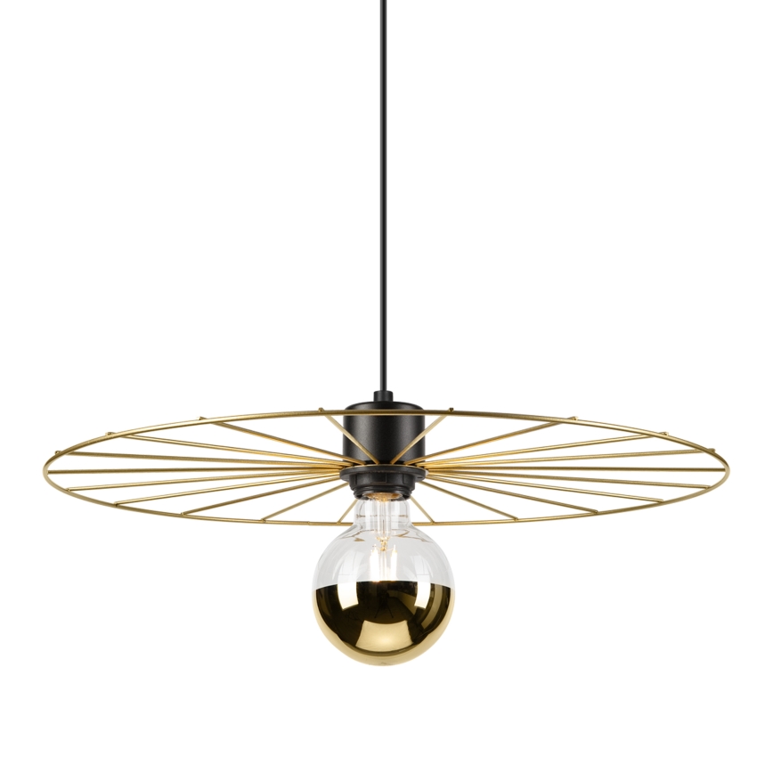 Lámpara colgante MONTANA 1xE27/15W/230V diá. 45 cm dorado/negro