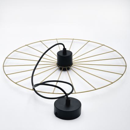 Lámpara colgante MONTANA 1xE27/15W/230V diá. 45 cm dorado/negro