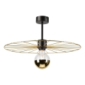 Lámpara colgante MONTANA 1xE27/15W/230V diá. 45 cm dorado/negro