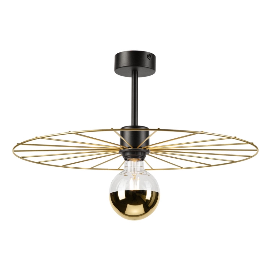 Lámpara colgante MONTANA 1xE27/15W/230V diá. 45 cm dorado/negro