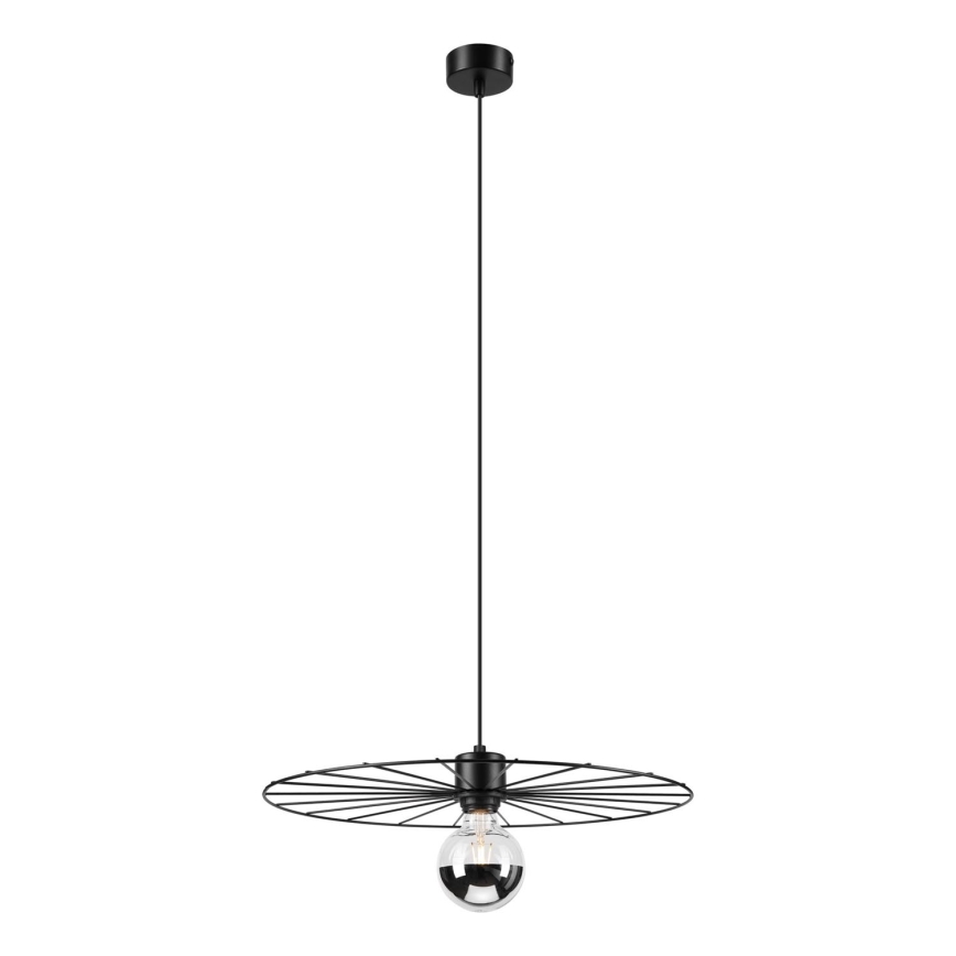Lámpara colgante MONTANA 1xE27/15W/230V diá. 45 cm negro