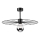 Lámpara colgante MONTANA 1xE27/15W/230V diá. 45 cm negro