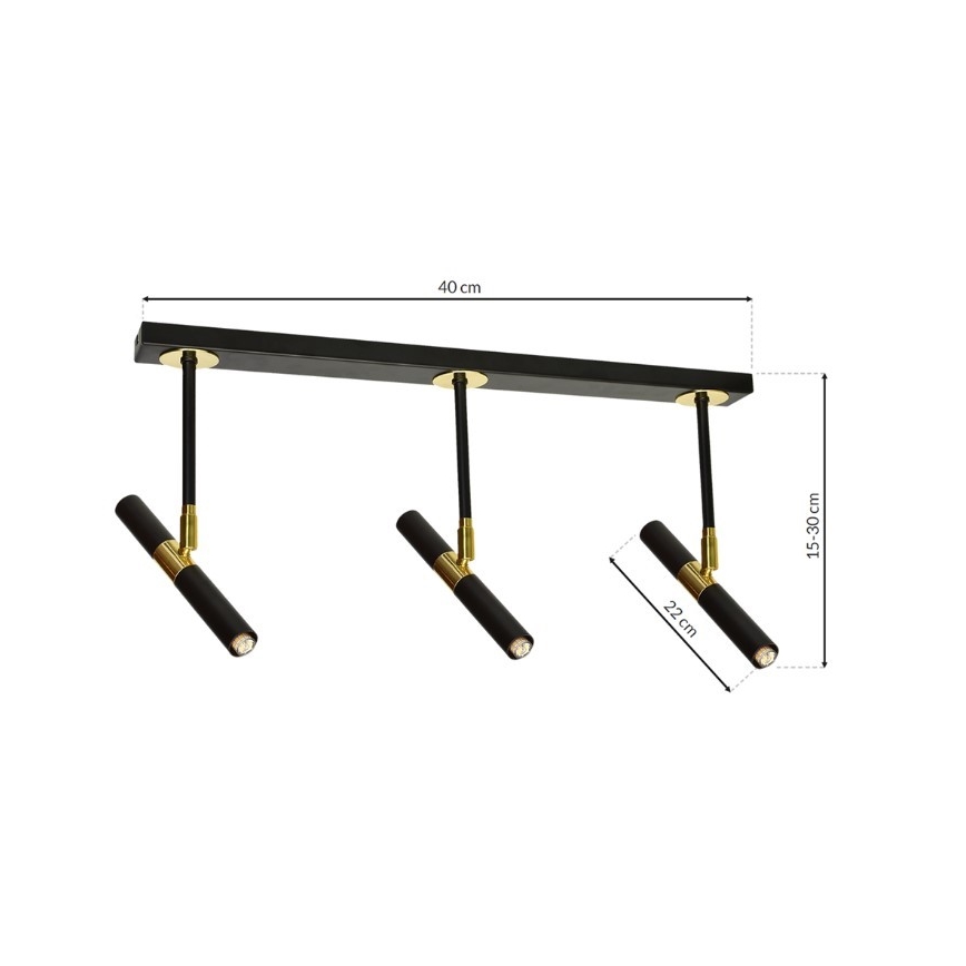 Lámpara colgante MONZA 5xG9/7W/230V