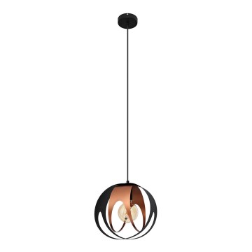 Lámpara colgante MOONLIGHT 1xE27/15W/230V negro/cobre