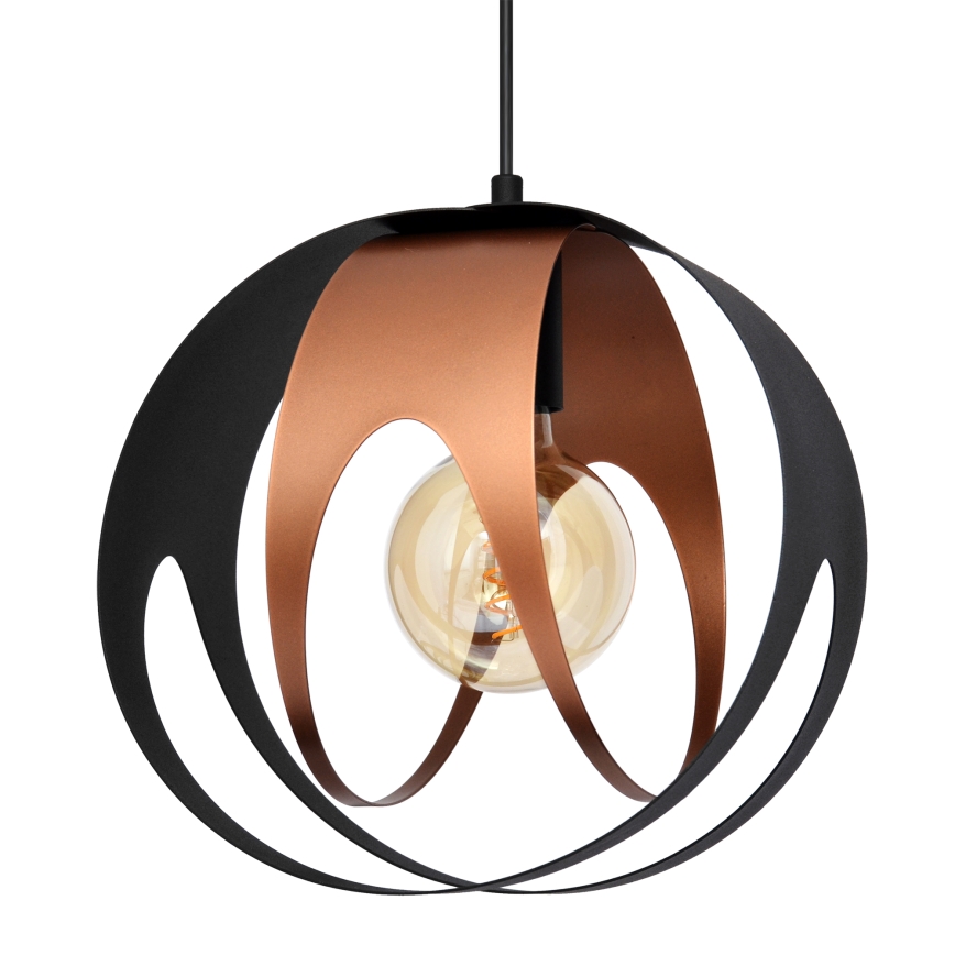 Lámpara colgante MOONLIGHT 1xE27/15W/230V negro/cobre