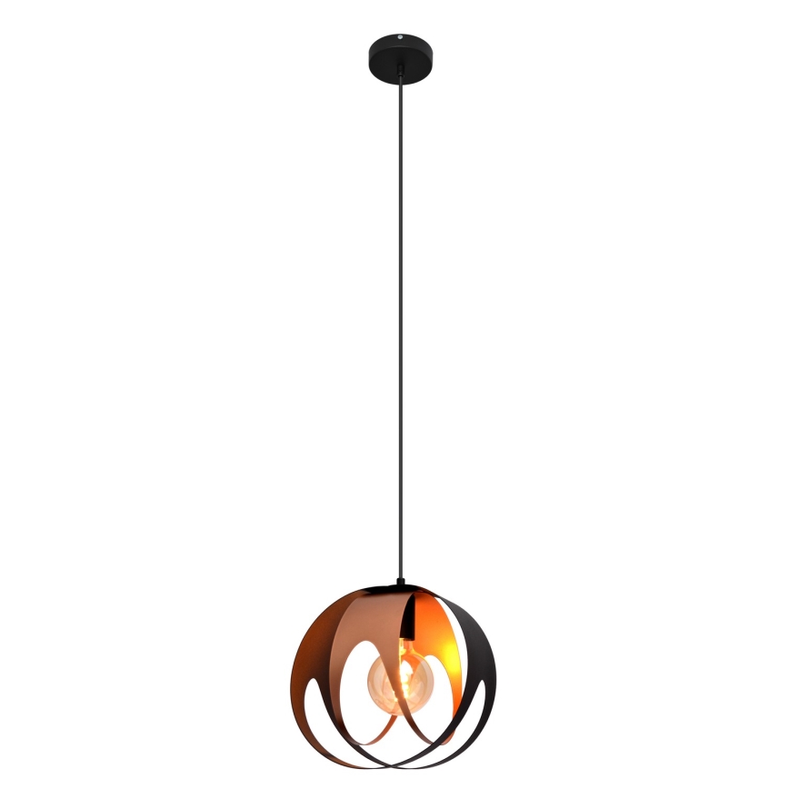 Lámpara colgante MOONLIGHT 1xE27/15W/230V negro/cobre