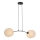 Lámpara colgante MOTIF 2xE27/15W/230V beige