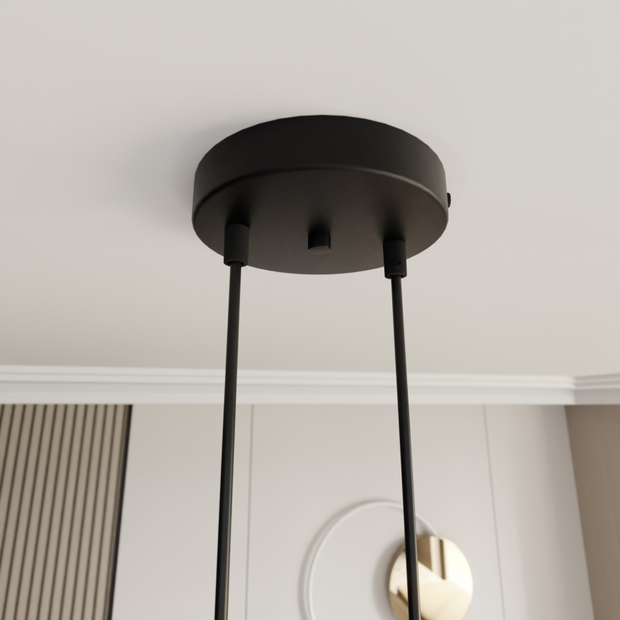 Lámpara colgante MOTIF 2xE27/15W/230V beige